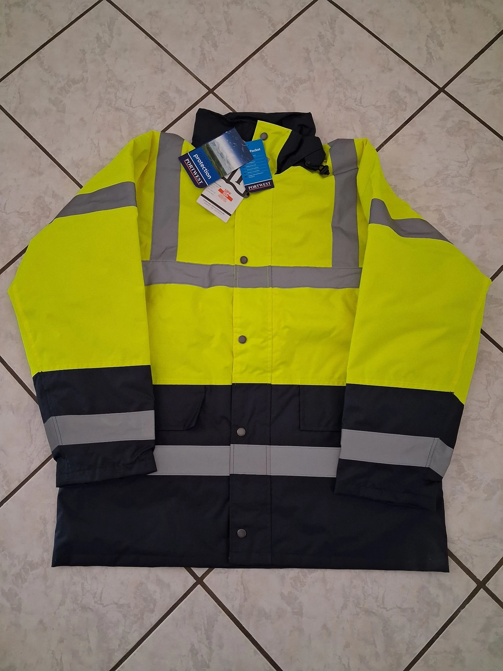 Veste de Canteiro PORTWEST S466 Parca de Alta Visibilidade Impermeável G – photo 3